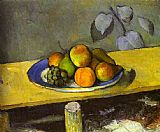 Paul Cezanne Canvas Paintings - Apples Peaches Pears and Grapes